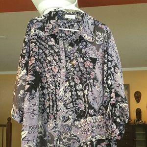 calvin klein 1x blouse